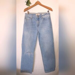 Vintage Guess 1981 Straight Leg Distressed Knee Jeans Size 30